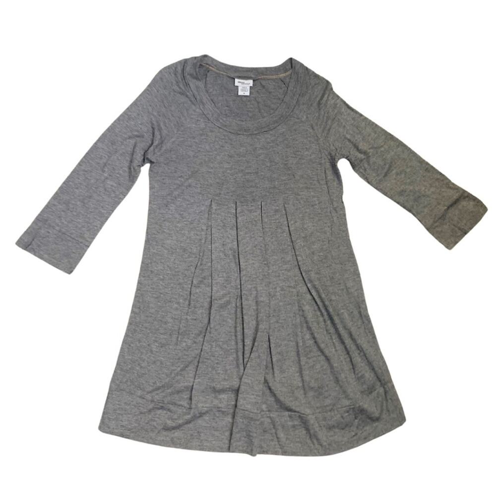 2/$30 Maternity Gray Sleeves Tee Pregnant Stretch Wool Minimal Capsule Basic